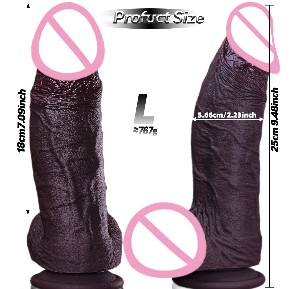 Realistic Long Dildo Black Anal Plug with Suction Cup Big Penis Butt Plug Long Dick Sex Toys for Women Men Phallus Anal Dilator view 2