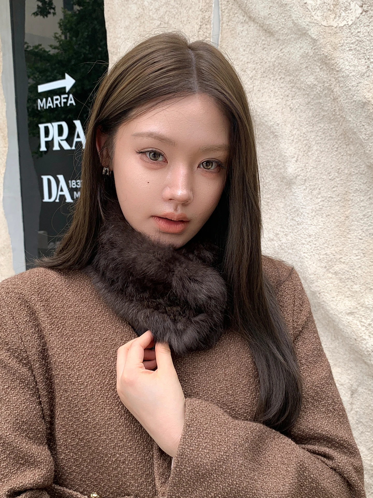 Echarpe-en-fourrure-de-lapin-double-face-pour-femme-polyvalente-avec-boucle-magnetique-couleur-violette-veritable-fourrure-echarpe-chaude-et-resistante-au-froid