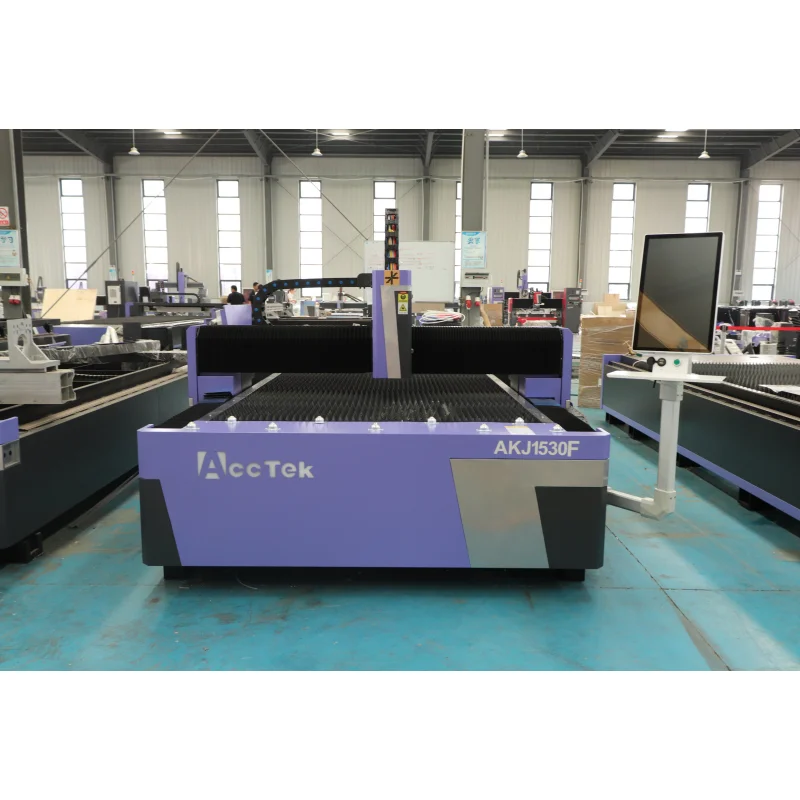 3kw 6kw 12kw 20kw Stainless Steel Iron Aluminum Copper CNC Sheet Metal AKJ1530F Fiber Laser Cutting Machine