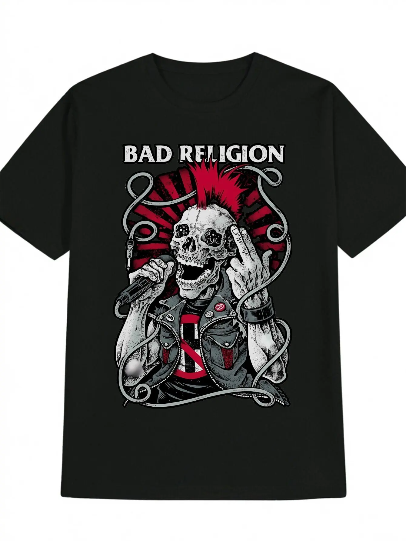 

band funny Men Short Sleeve Graphic Fashion vintage print summer black T-shirt Collection Essential Y2K anime inappropriate