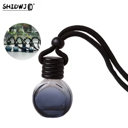 Black Cap Dyed Square Cap Empty Bottle Car Essential Oil Diffuser Fragrance Air Freshener Scent Perfume Bottle Ornament