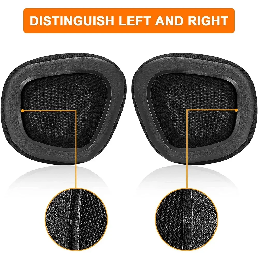 وسائد بديلة لوسائد الأذن لسماعات الألعاب السلكية/اللاسلكية Corsair Void & Corsair Void PRO RGB مع نسيج شبكي أسود