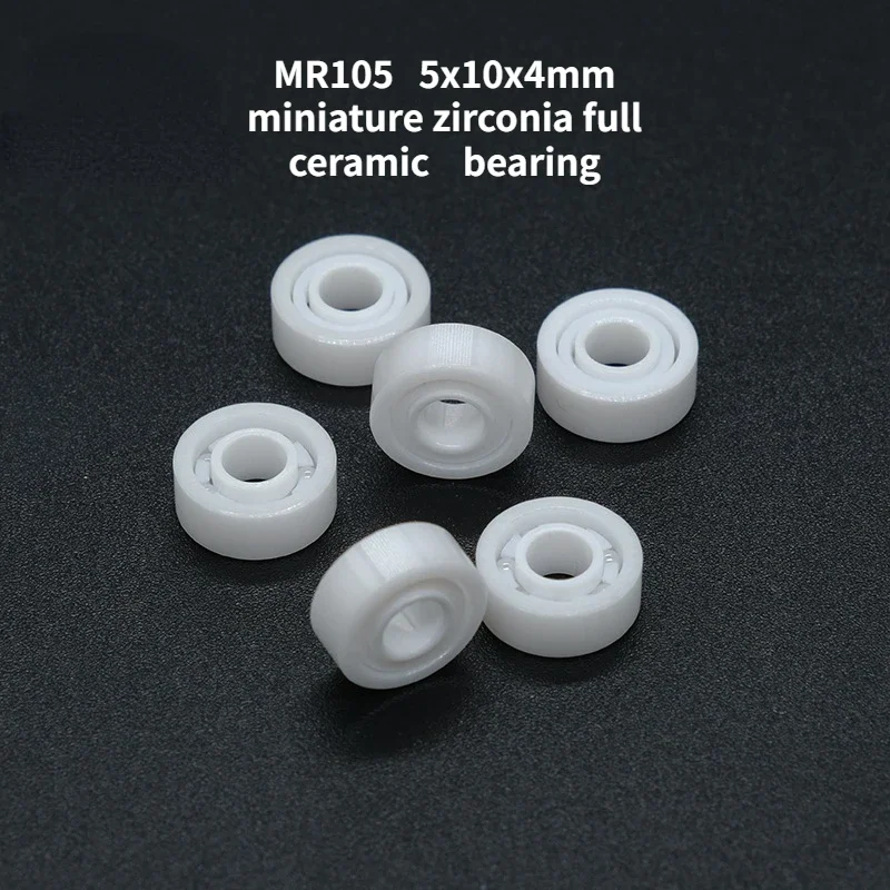 MR105 miniature zirconia full ceramic 5x10x4mm water drop wheel fishing tackle bearing