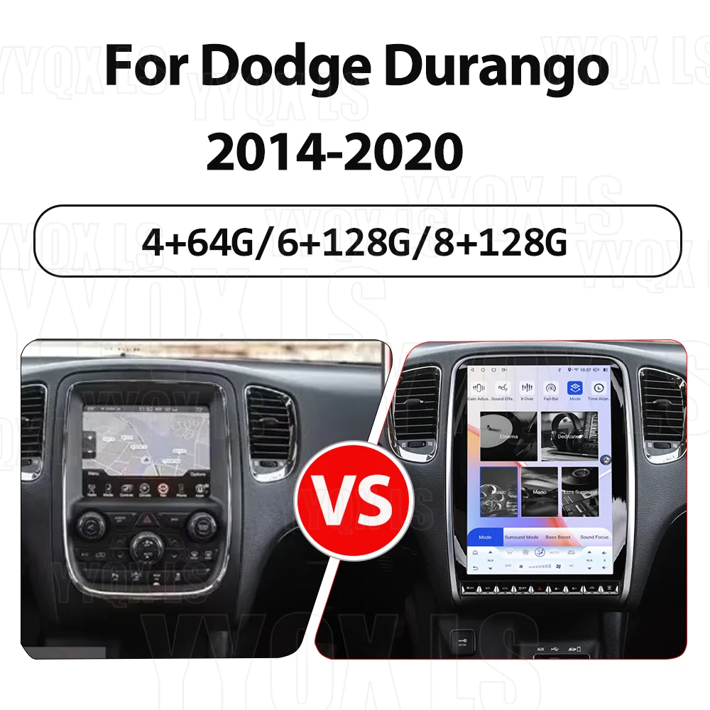 14.5 Inch For Dodge Durango 2014-2020 Android 8-Core Car  Radio Multimedia Player Stereo Receiver GPS Navigation 4G Carplay Wifi