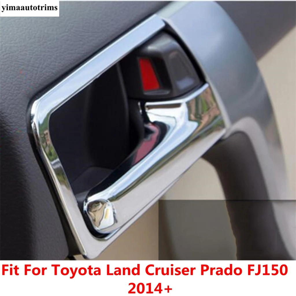 

Car Inner Door Handle Bowl Decoration Cover Trim For Toyota Land Cruiser Prado FJ150 2014 - 2020 ABS Chrome Accessories Interior