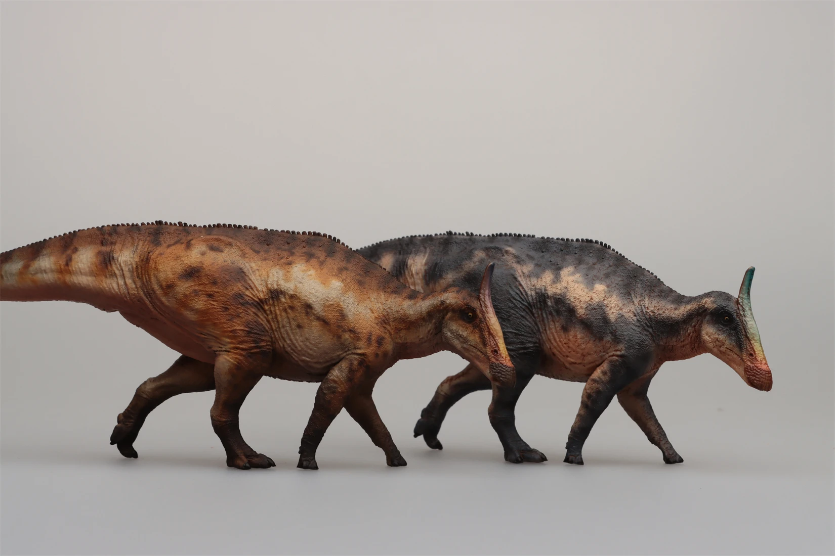 HAOLONGGOOD 1:35 Saurolophus modelo Hadrosauridae dinosaurio Animal figura colección escena decoración regalo de cumpleaños