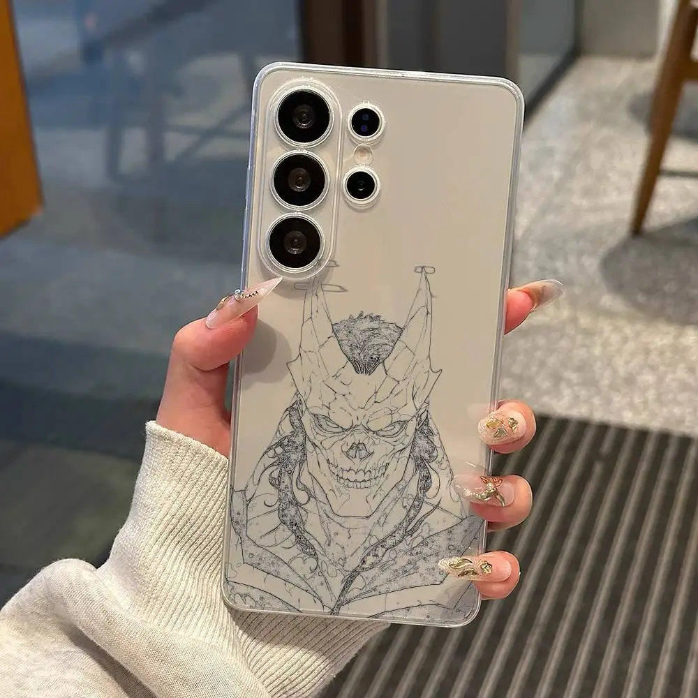 K-Kaiju No-8  Phone Case For Samsung S25,S24,S21,S22,S23,S30,Ultra,S20,Plus,Fe,Note,10,9,5G Transparent Cover