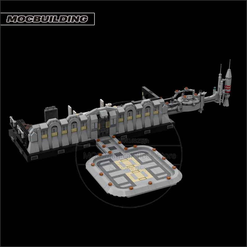Film MOC Cloud City Remake Diorama Klocki Konstrukcyjne Architektura Technologia Klocki DIY Model do Składania Zabawki Kolekcja Prezenty