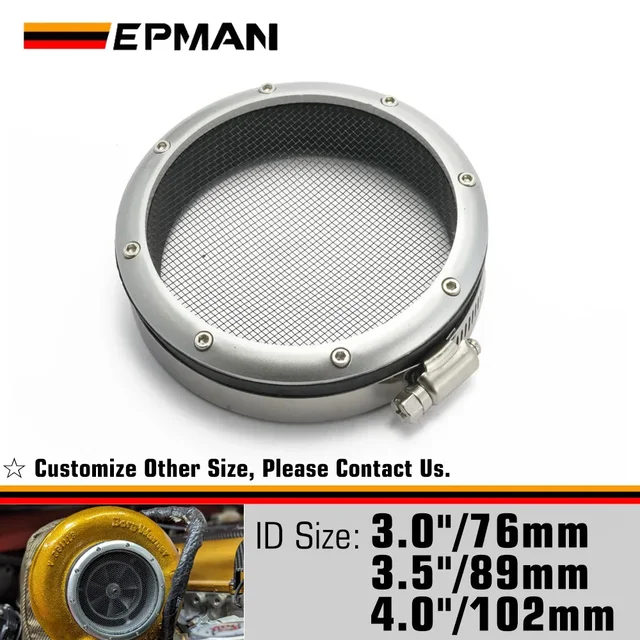 EPMAN 3 "/3,5" /4" Turbo Grill wlotowy Osłona zabezpieczająca Turbocharge Siatka ekranowa Osłona filtra wlotu powietrza EPAA11G02