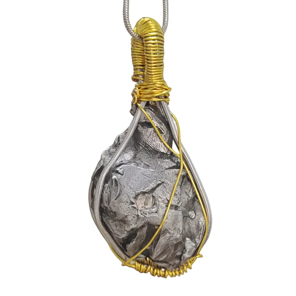 

Camille Iron meteorite Pendant Original stone Gebel Camille natural meteorite specimen material pendant collection - QD216