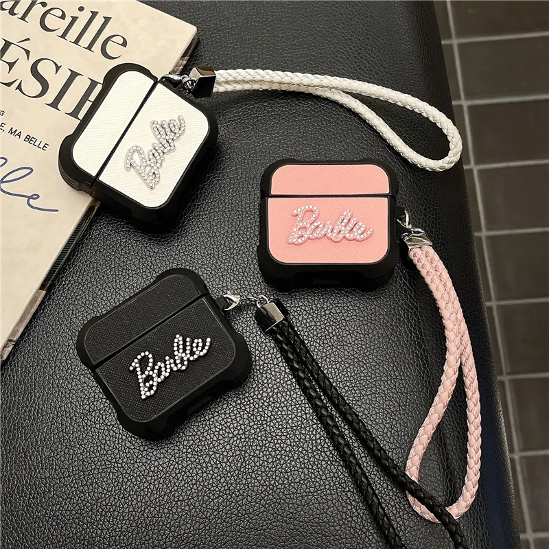 Fashoion Barbie Earphone Case for AirPods 1 2 3 Pro Pro2 Barbie Girl Wireless Bluetooth earphones Headphone Cover Headset Funda