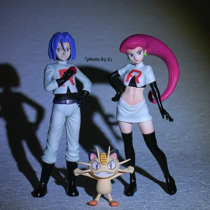 【Heißer Verkauf】Anime Pokemon Figur Rocket Team Actionfiguren 3-11 cm PVC Actionfiguren Sammlung Modell Spielzeug Geschenke
