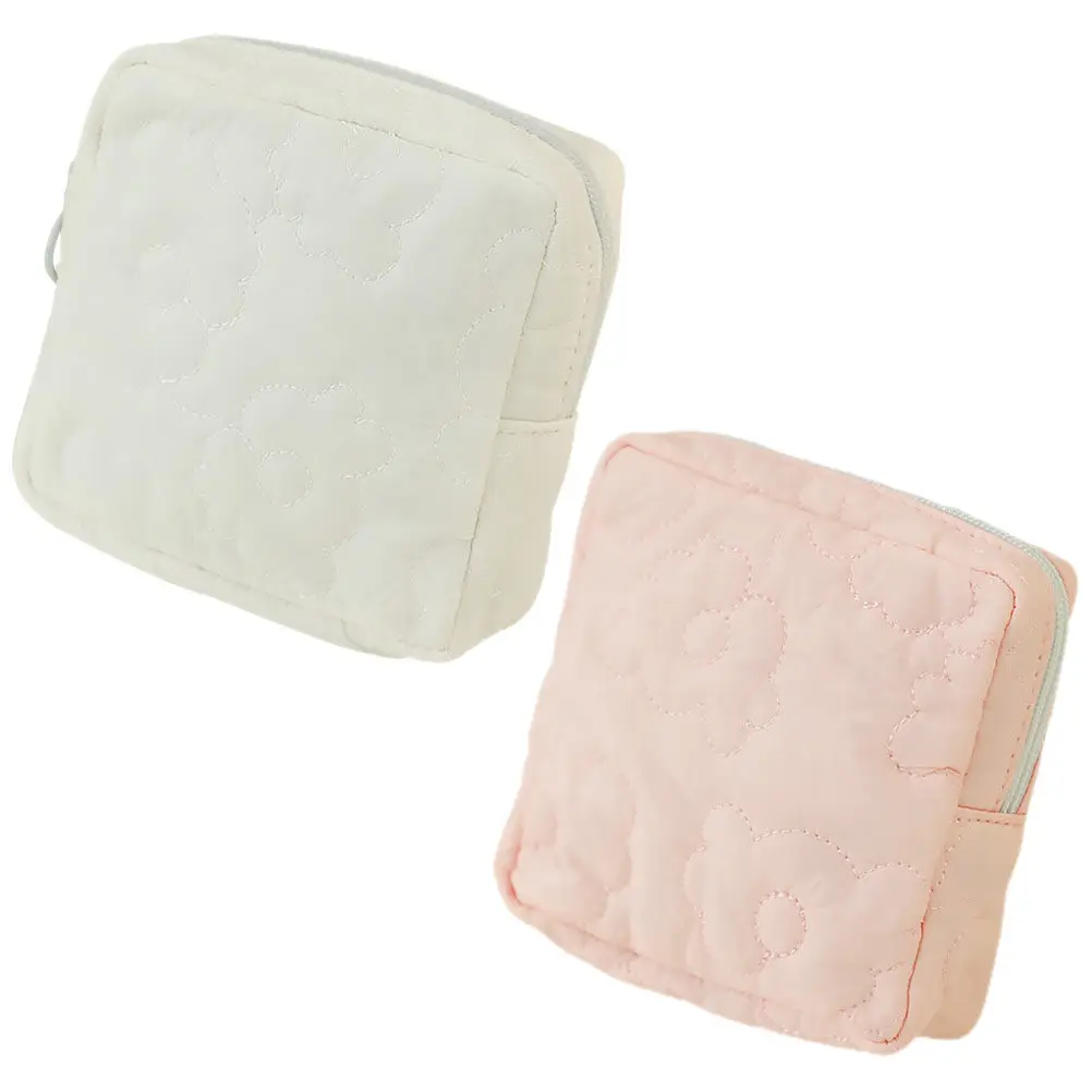 

2Pcs Period Bag Sanitary Pad Pouch Portable Small Tampon Storage Bag Travel Decorative Multifunctional Women Menstrual Pad