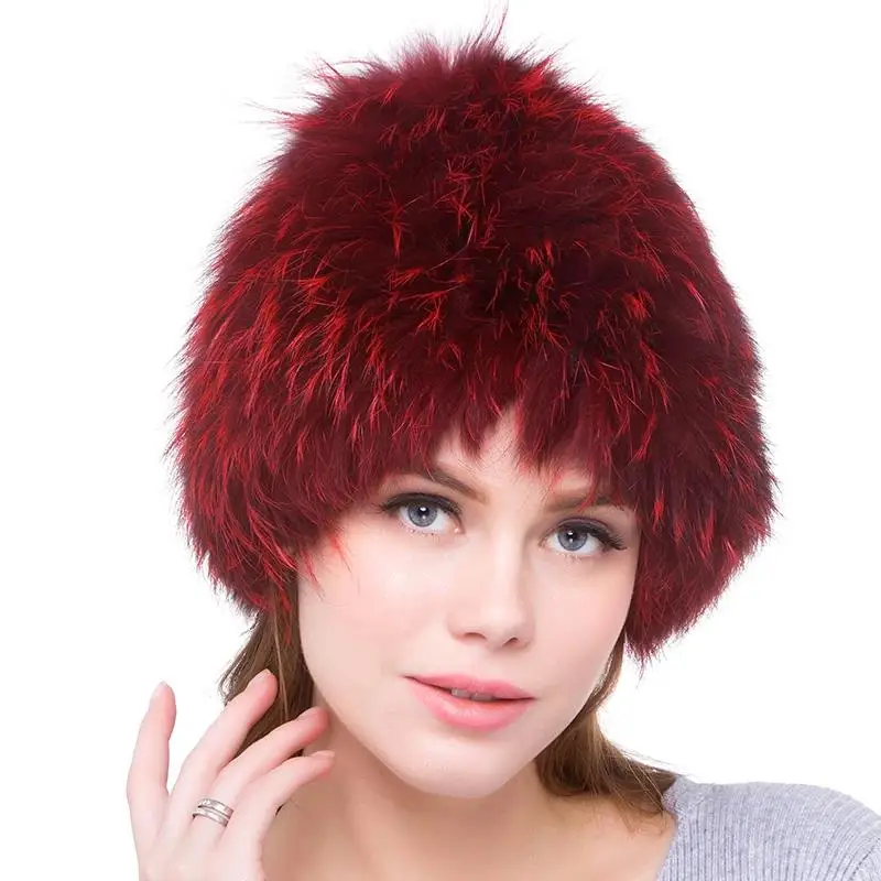 

JKP NEW Winter Fox Animal Fur Hat Real fox fur cap with Nature Warm Thick women hat DHY18-23