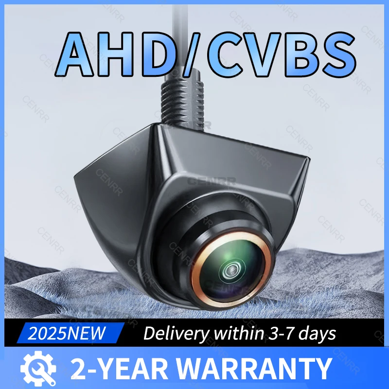 

Задняя камера заднего вида 1080P Full HD CVBS AHD 170 ° Автомобильная камера заднего вида, широкоугольная камера ночного видения «рыбий глаз», объектив, автомобильная камера заднего вида
