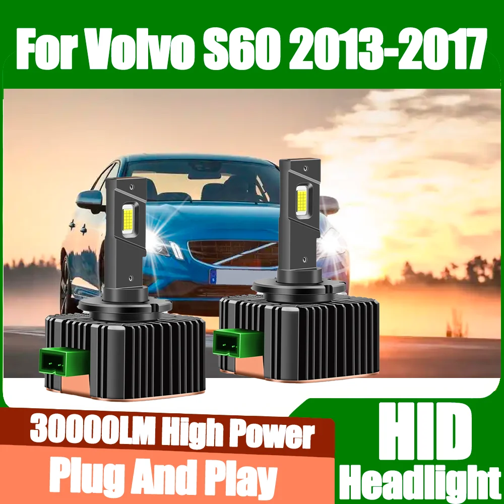 

2PCS D3S Super Bright 6000K White Canbus Car LED Headlights Bulbs 30000LM HID Xenon Lamps For Volvo S60 2013 2014 2015 2016 2017