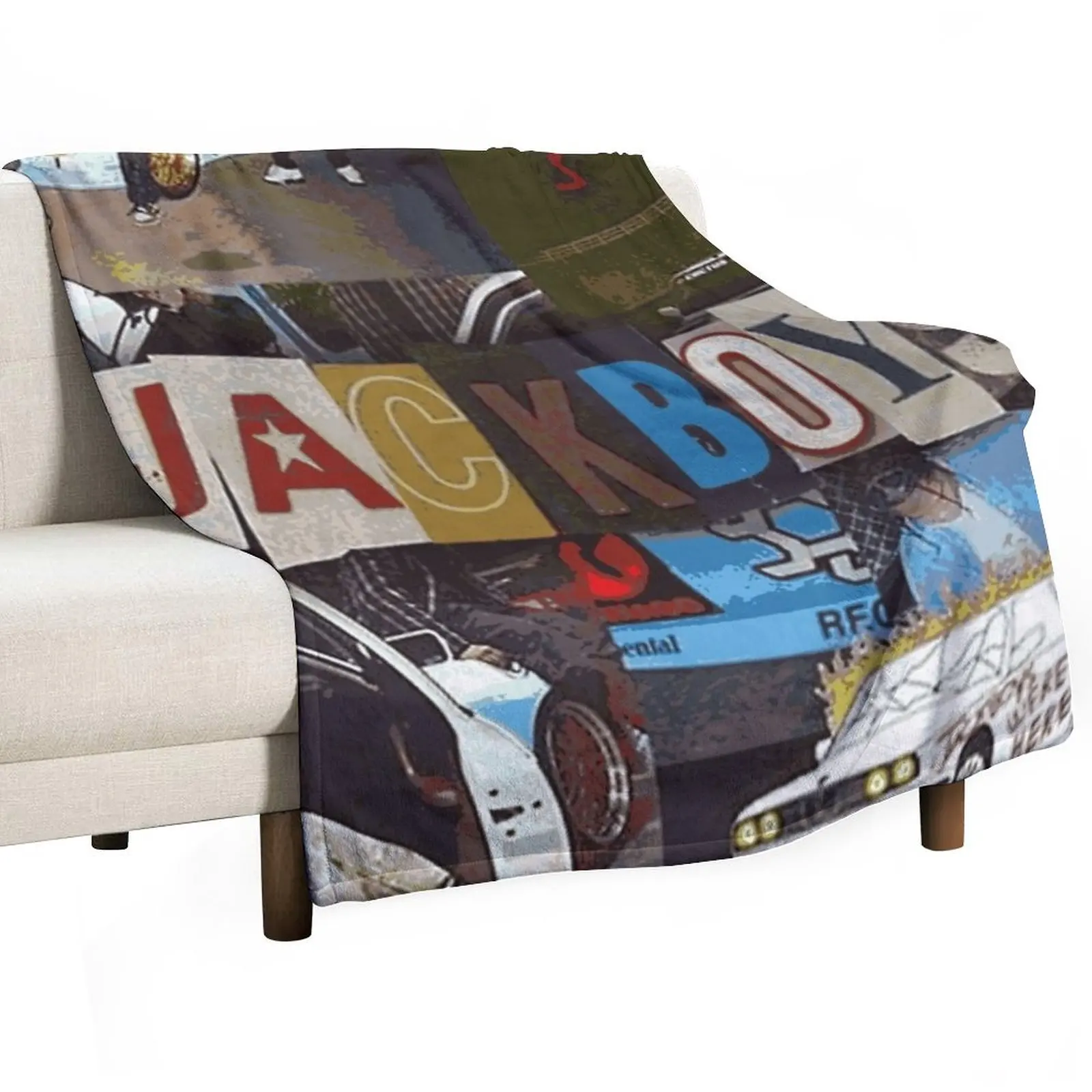 Jackboys Show Car Wall Throw Blanket Luxury Designer warm winter Blankets