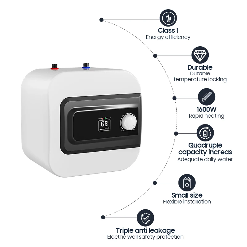 Low Price Under Above Sink Hand Wash Mini 8 15 Liters Shower Storage Tank Electric Hot Water Heaters Geyser for Bathroom Kitchen