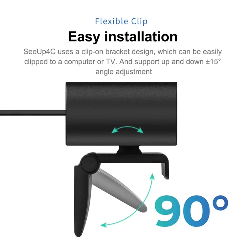 4K Camera USB Webcam Video Conference Camera With Microphone And Speaker AI Face Tracking Auto Focus 360° Voice Pickup