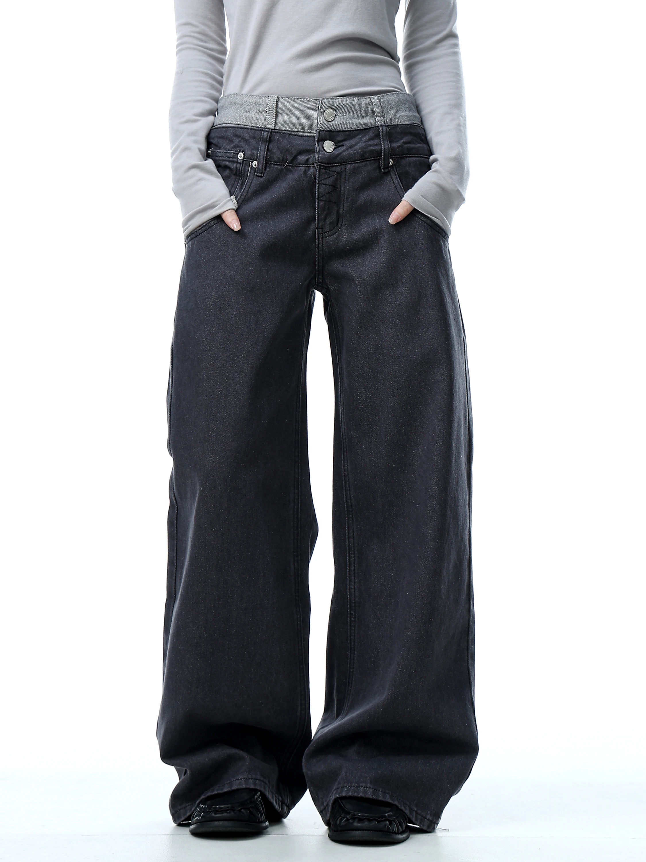 

Американские ретро-джинсы прямого кроя для мужчин, свободные джинсовые брюки, модные молодежные повседневные брюки прямого кроя в стиле High Street