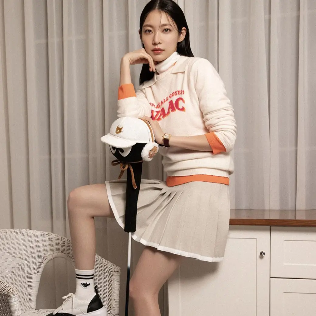 

Minimalist Golf Top, Women's Knit Sweater for On/Off Course, Chic & Comfortable