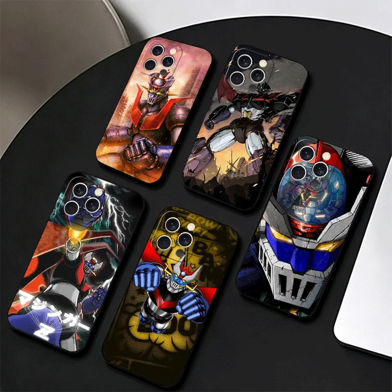 Funda de Teléfono con Diseño de Anime M-Mazinger Z para iPhone 17 Air 16 15 Plus 11 14 Pro Max 17E 16E 13 12 7 XS X 8 SE, Personalizada