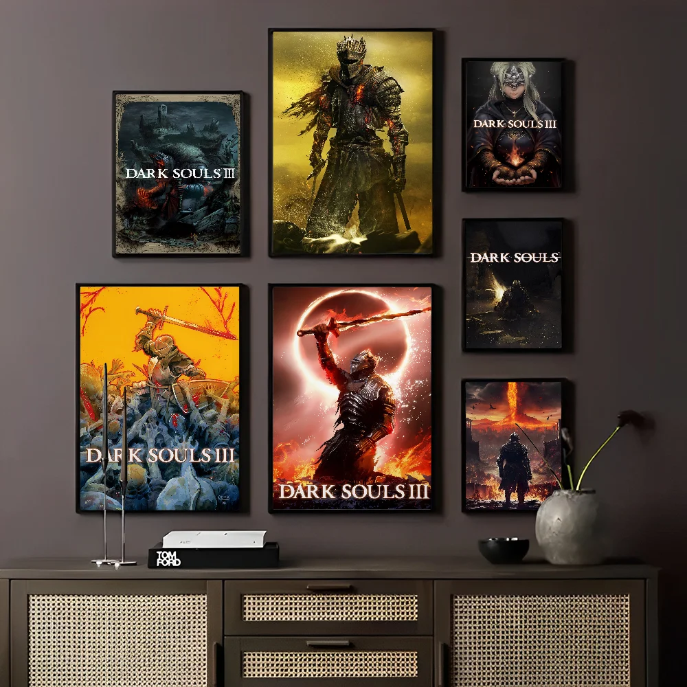 

Dark Souls Poster Self-adhesive Art Poster Whitepaper Prints Posters Artwork Aesthetic Art Wall Painting