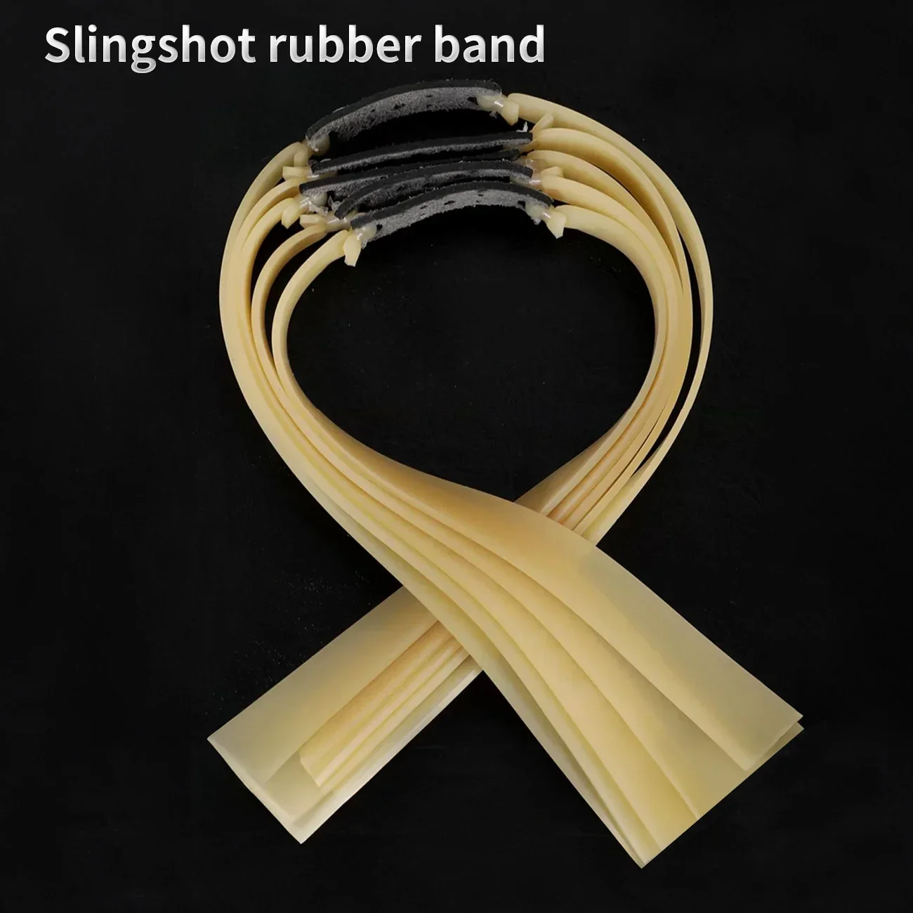 10 cinghie di ricambio per fionda, gomma ad alta elasticità, cinghie piatte in gomma, adatte per tiro all'aperto e caccia