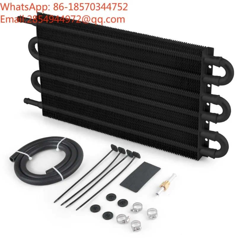 Universal Car Transmission Oil Cooler 4/6/8 Rows Gearbox Water Cooling Radiator for Temperature Reduction
