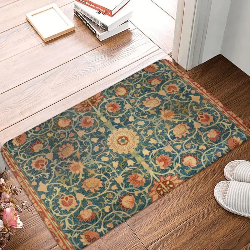William Morris Compton Floral Print Doormat Non-Slip Entrance Bathroom Kitchen Door Floor Mat Garage Rug Toilet Footpad Carpet