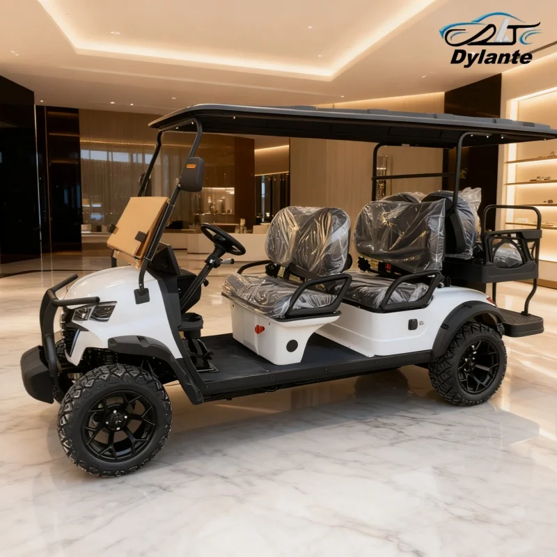 الشركة المصنعة للتخصيص عكس إنذار جديد الكهربائية المتقدمة الطاقة الجديدة عربة الغولف الكهربائية للبيع عربات الغولف للمركبة كعب #5