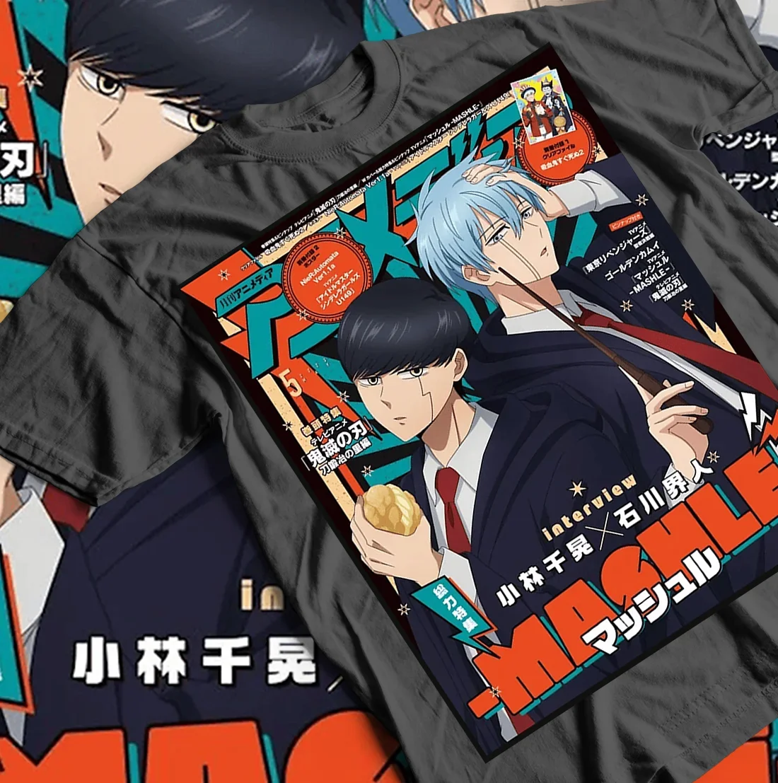 Mash Mashle Manga Series magic and muscles T-Shirt