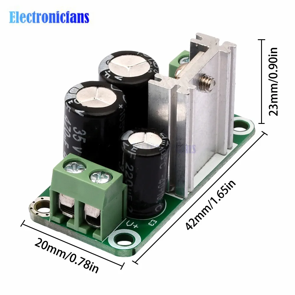 AC to DC Step Down Buck Converter AC 24V to DC 5-18V Voltage Regulator Board 1A Adjustable Volt Power Supply Module