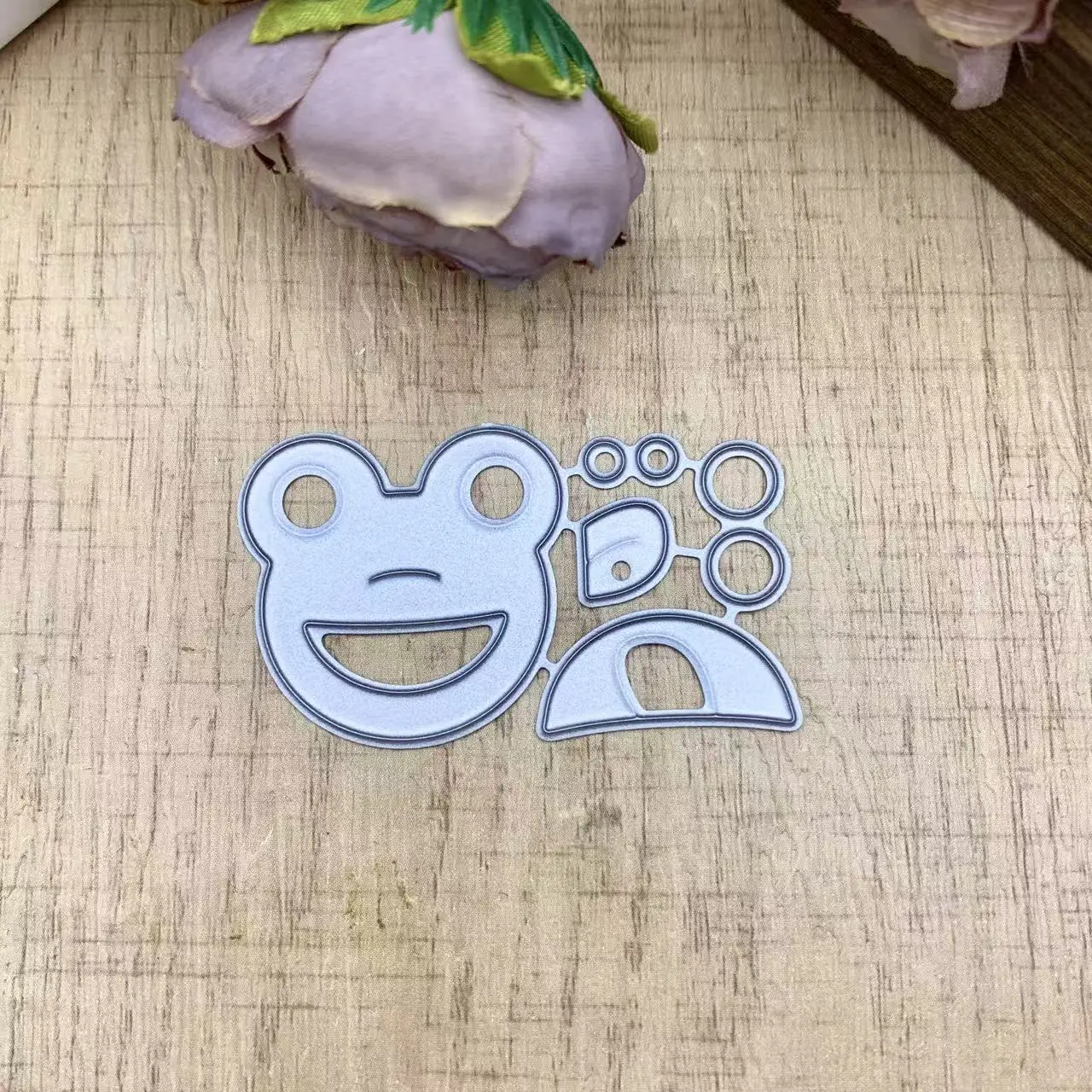 Cartoon Frog Assemble Metal Cutting Dies DIY Scrapbook Card Making Etched Die Paper Craft Embossing Template
