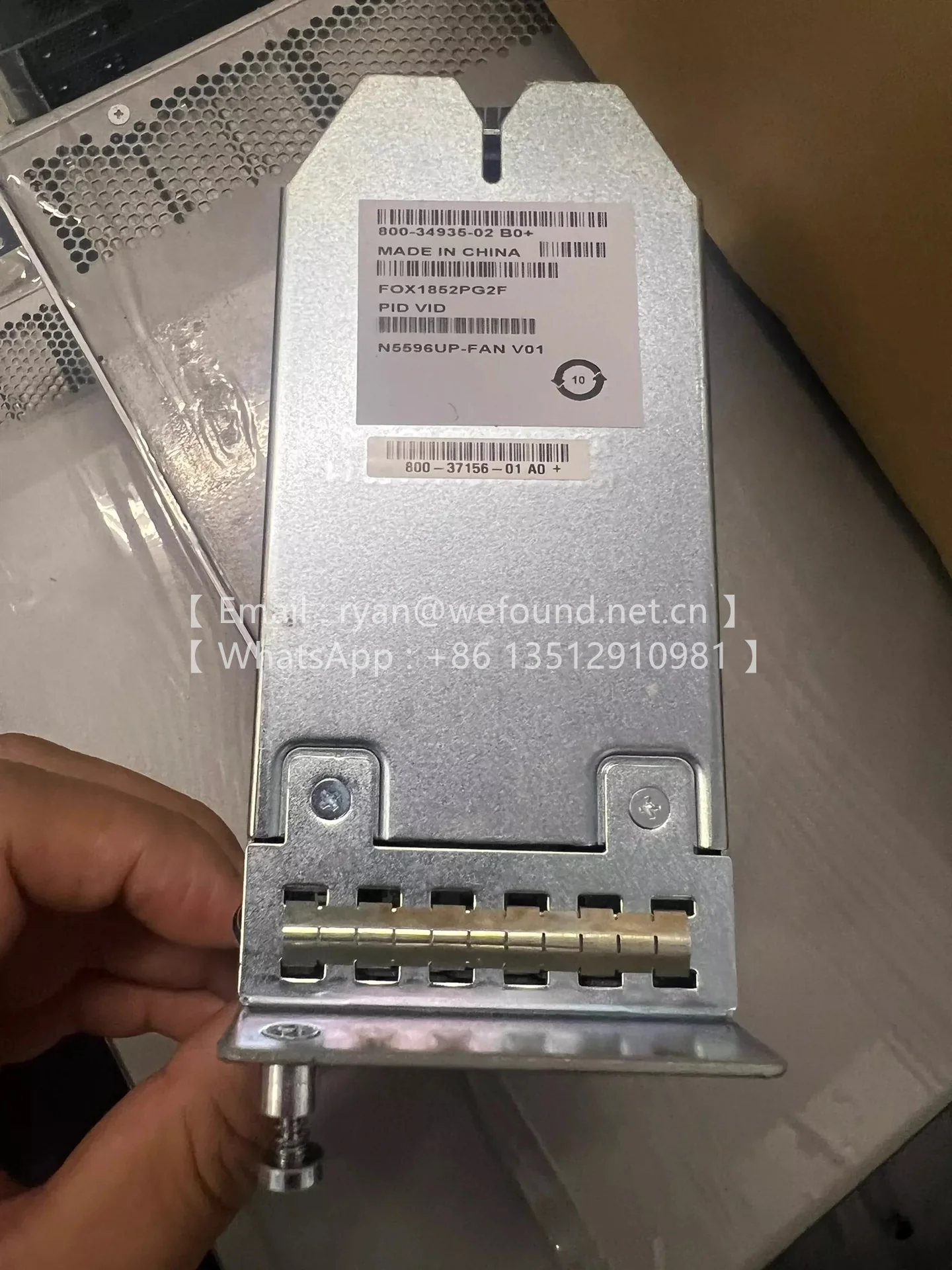 N5596UP-FAN Nexus 5596UP/5596T Lüftermodul, Luftstrom vorne auf hinten, N5596UP-FAN-B Rücken-zu-Vorder-Luftstrom