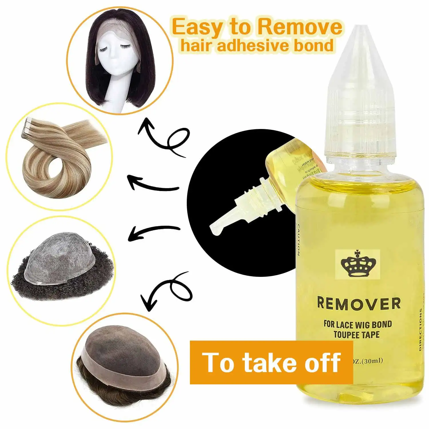 

Tape Hair Remover Waterproof Lace Glue and Remover for Wigs Super Hold Hair Bonding Glue Adhesive for Lace Wigs Lace Glue