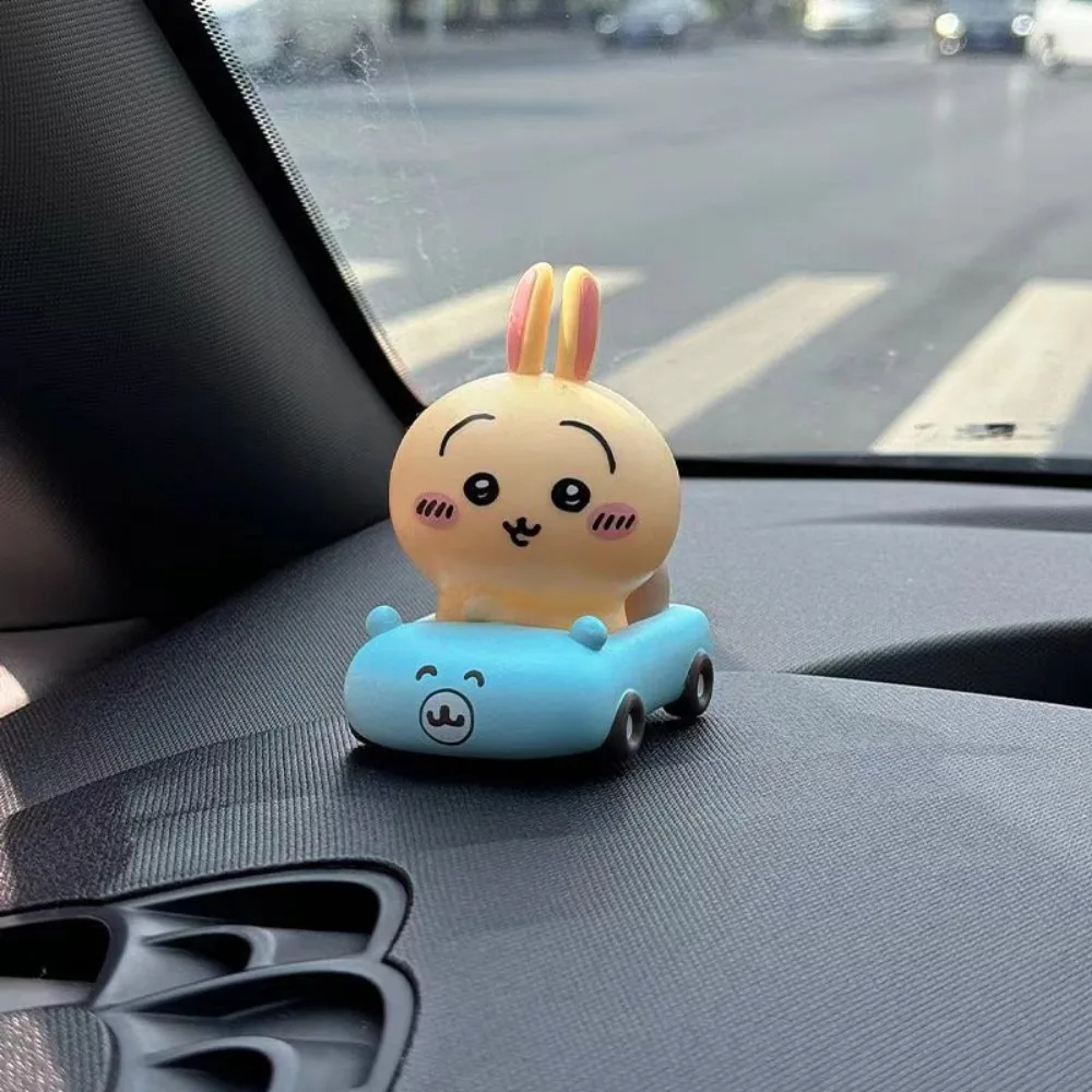 Anime Cartoon Chiikawas Usagi Hachiware Model Doll Toys Car Center Console Ornaments Kawaii Cute Auto Interior Decoration