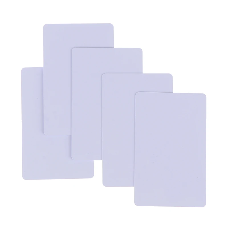 1/5pcs Blank NFC Smart card tag S50 Mifare 13.56mhz Read Write RFID Cards Smart Card White Cards