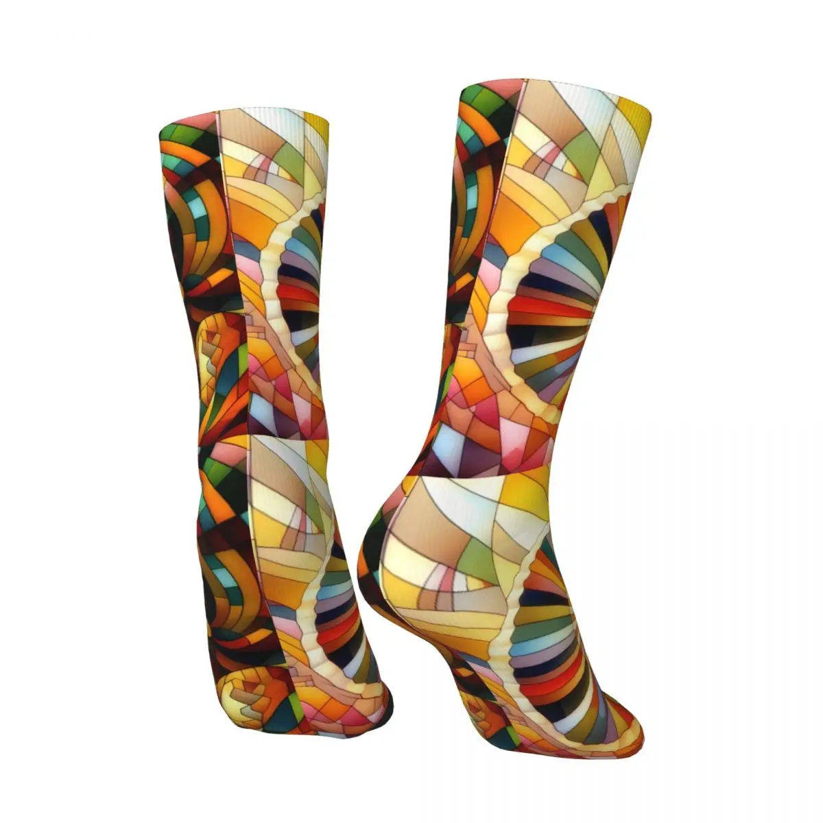 African Women Sock Printed Man Polyester
