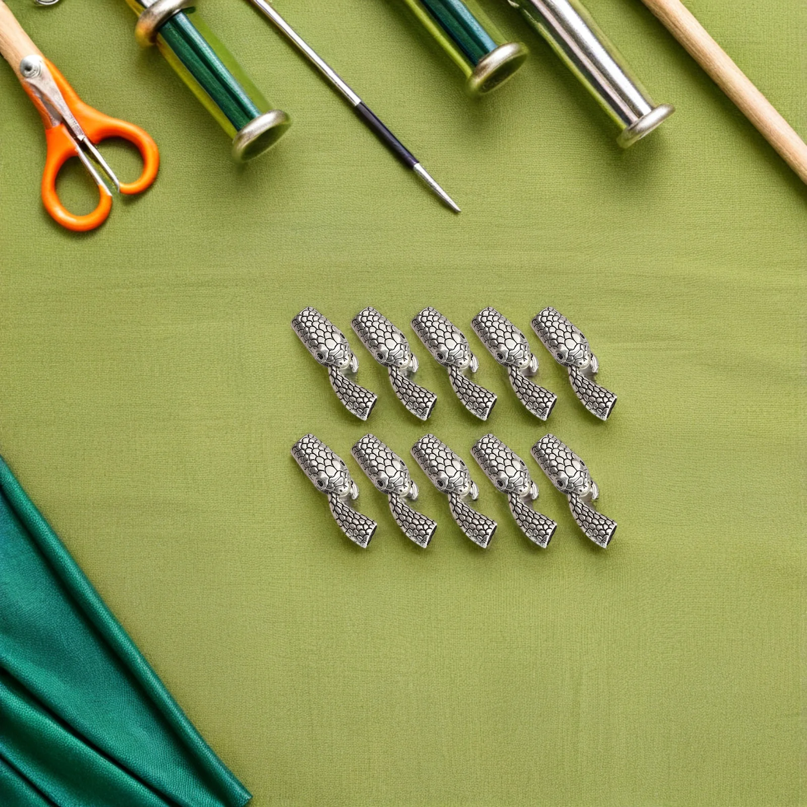 

10 Pairs High Quality Snake Head Bracelet Buckle Jewelry Alloy Hooks and Clasps