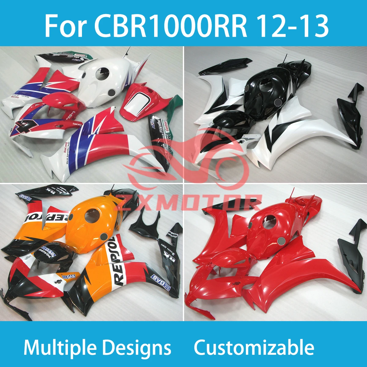 

New Style Fairings for Honda CBR1000RR 12 13 Motorcycle Customized High Quality Fairing Kit CBR 1000RR 2012 2013