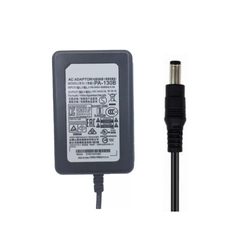 adaptador-de-corriente-ca-de-12v-07a-cargador-fuente-de-alimentacion-1-unidad-nuevo-pa-130b-para-Organo-electronico-yamaha-bateria-electronica