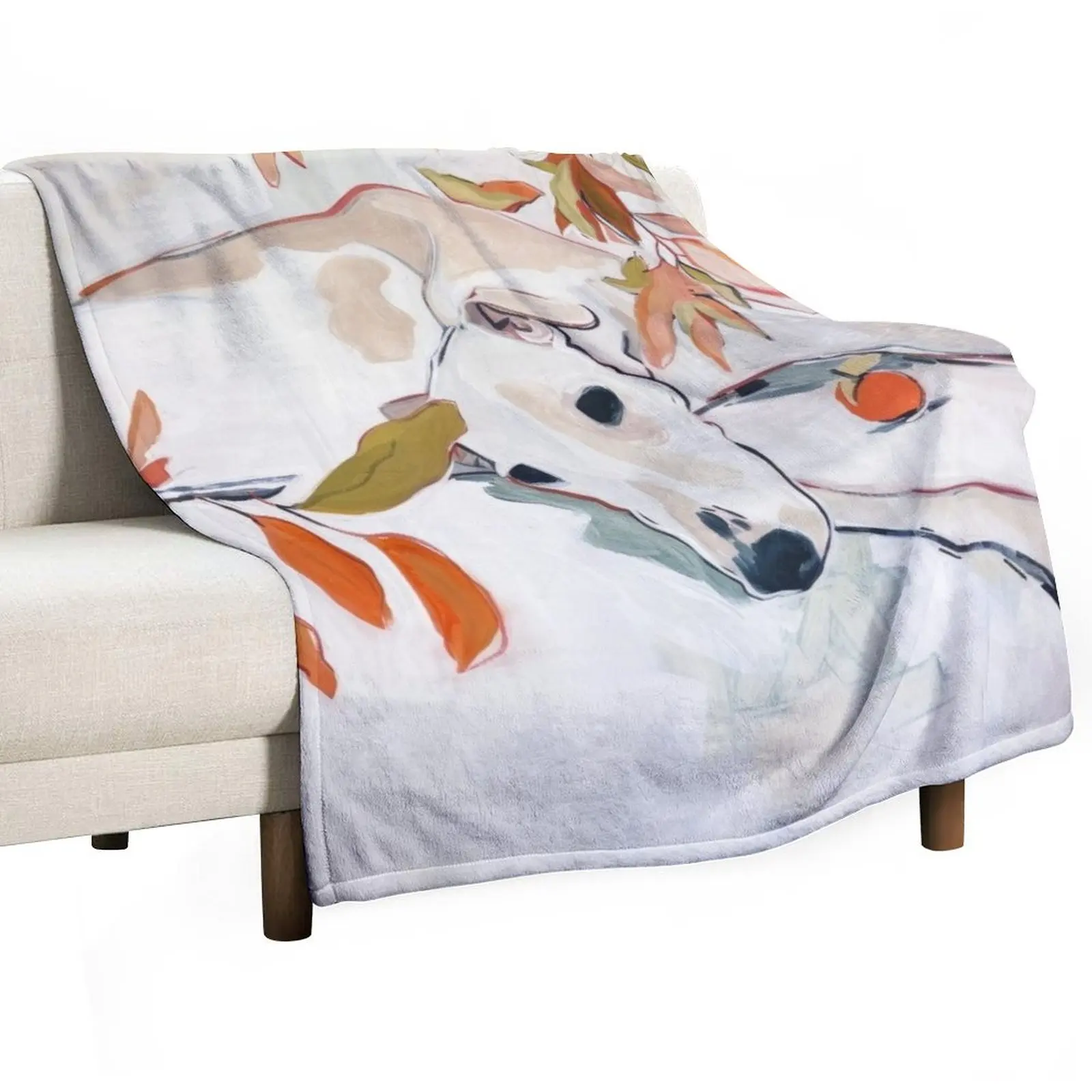 Smell the orangentree Throw Blanket Large Beautifuls Luxury St Blankets For Bed Blankets