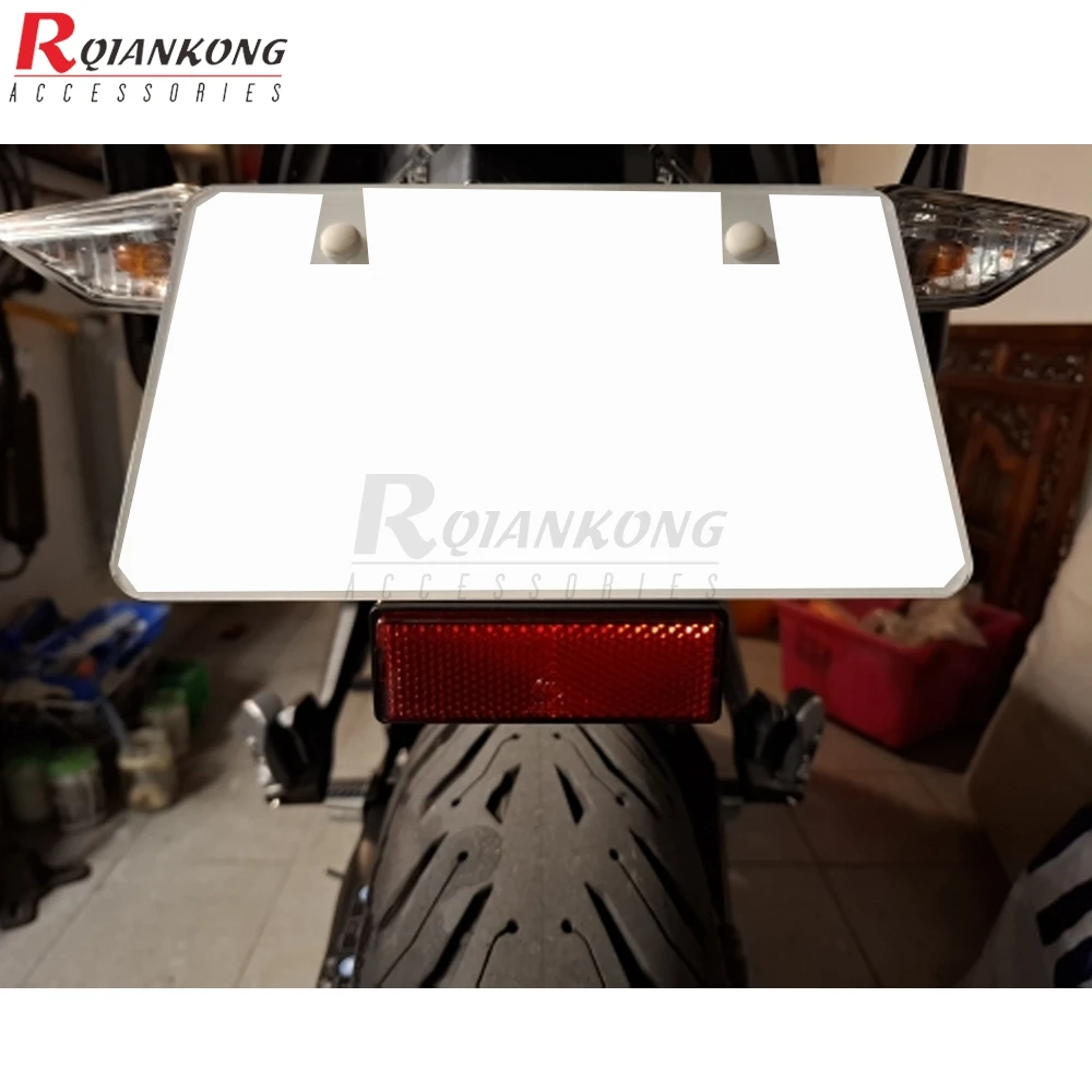 Universal License Plate Holder Parts Extend Tail Reflector For Aprilia SR150 SXR160 TUAREG 125 660 Adventure Tuareg660 1986-2026
