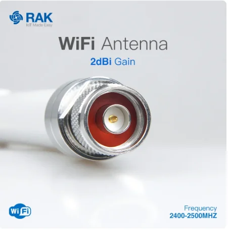 WiFi antenna | 2dBi gain | N-Type Male connector | Frequency:2400-2500MHZ | RAKwireless