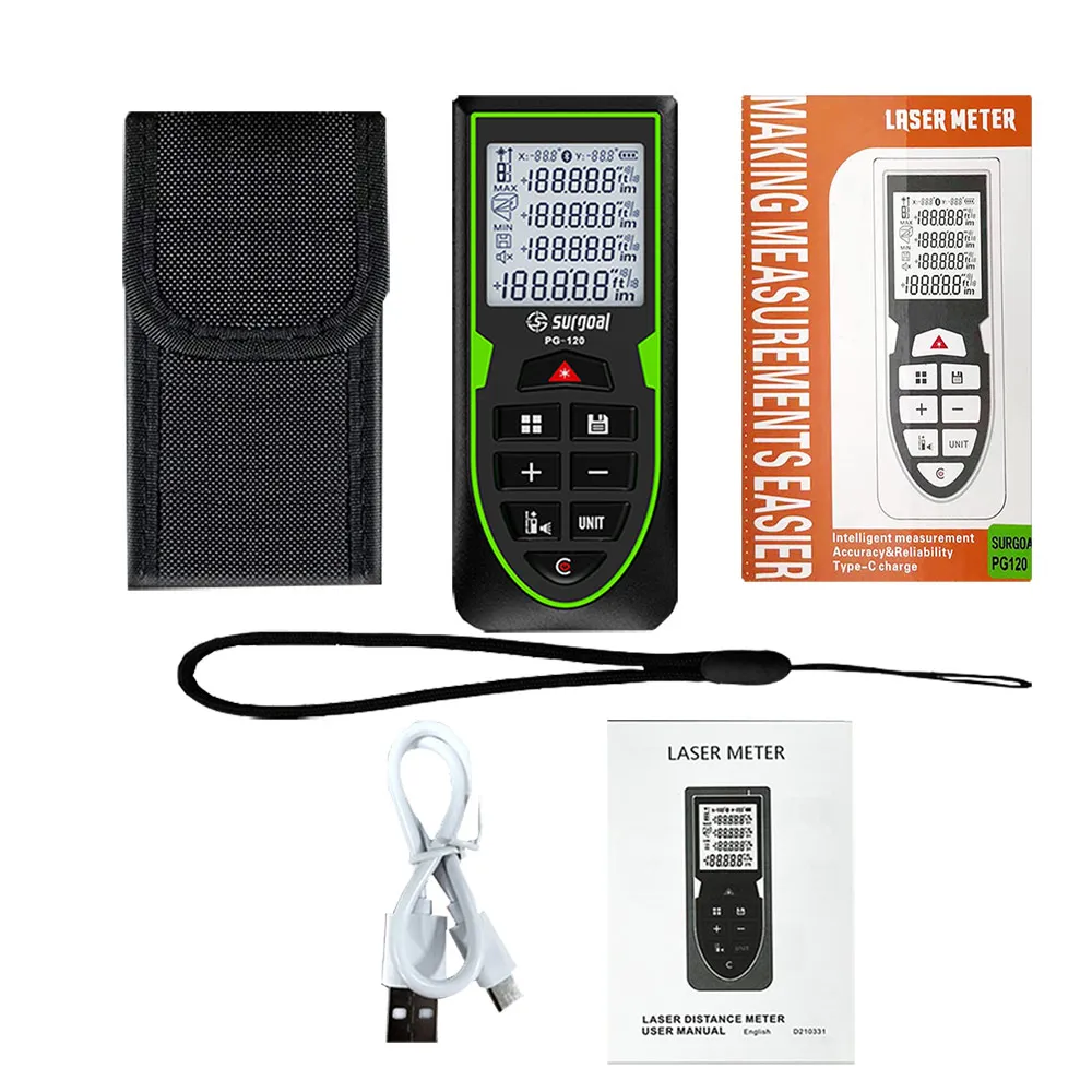 green-laser-distance-meter-120m-rangefinder-rechargeable-with-digital-level-measure-laser-tape