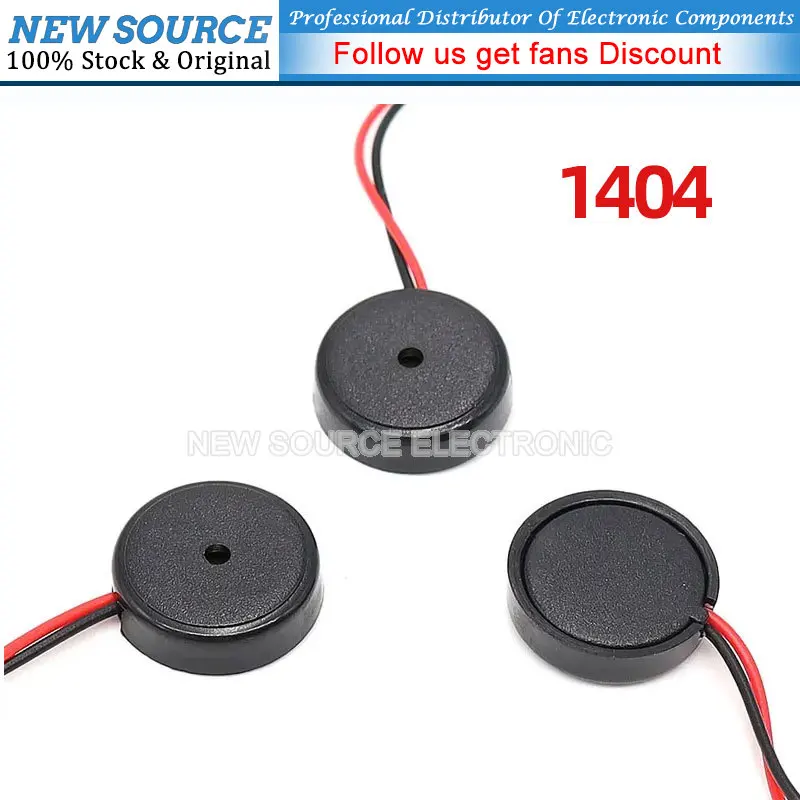 10PCS 1404 14*4MM Passive Buzzer Piezoelectric Buzzer Speaker 14x4mm 14*4 AC Low Power Consumption Diy Electronic