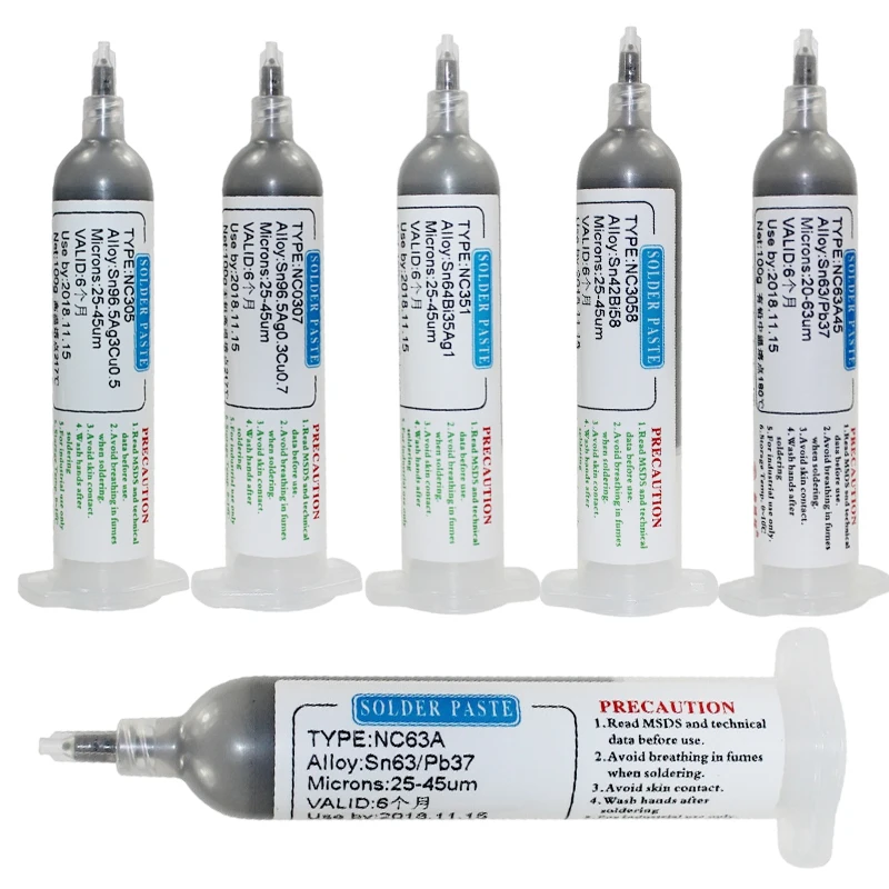 

Solder Paste 138 ℃ 183 ℃ 217 ℃ Environmentally friendly Solder Paste Used for Mobile Phone IC CPU BGA SMT Mobile Phone Repair