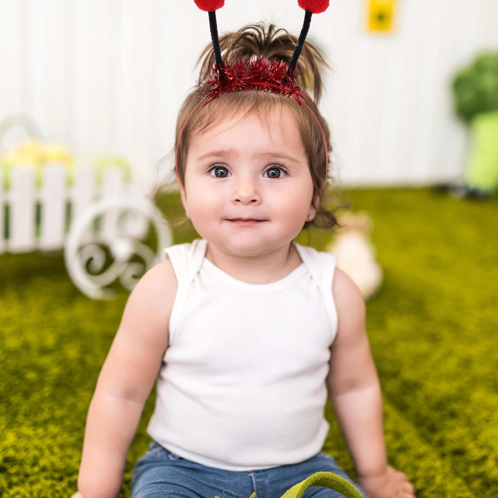 1Set Ladybug Wings Red Foldable Lightweight Costume Headband Fairy Wand Halloween Insect Cosplay Kids Set Ladybug Costume Wings