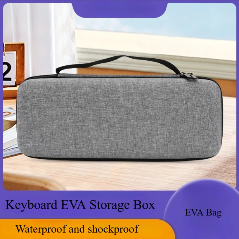 Keyboard EVA Case for Keyboard Storage Box Waterproof and Shock Resistant Case for Mechanical Keyboards Bluetooth Keyboard Stora